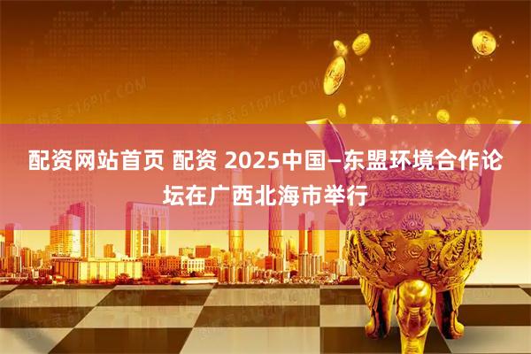 配资网站首页 配资 2025中国—东盟环境合作论坛在广西北海市举行